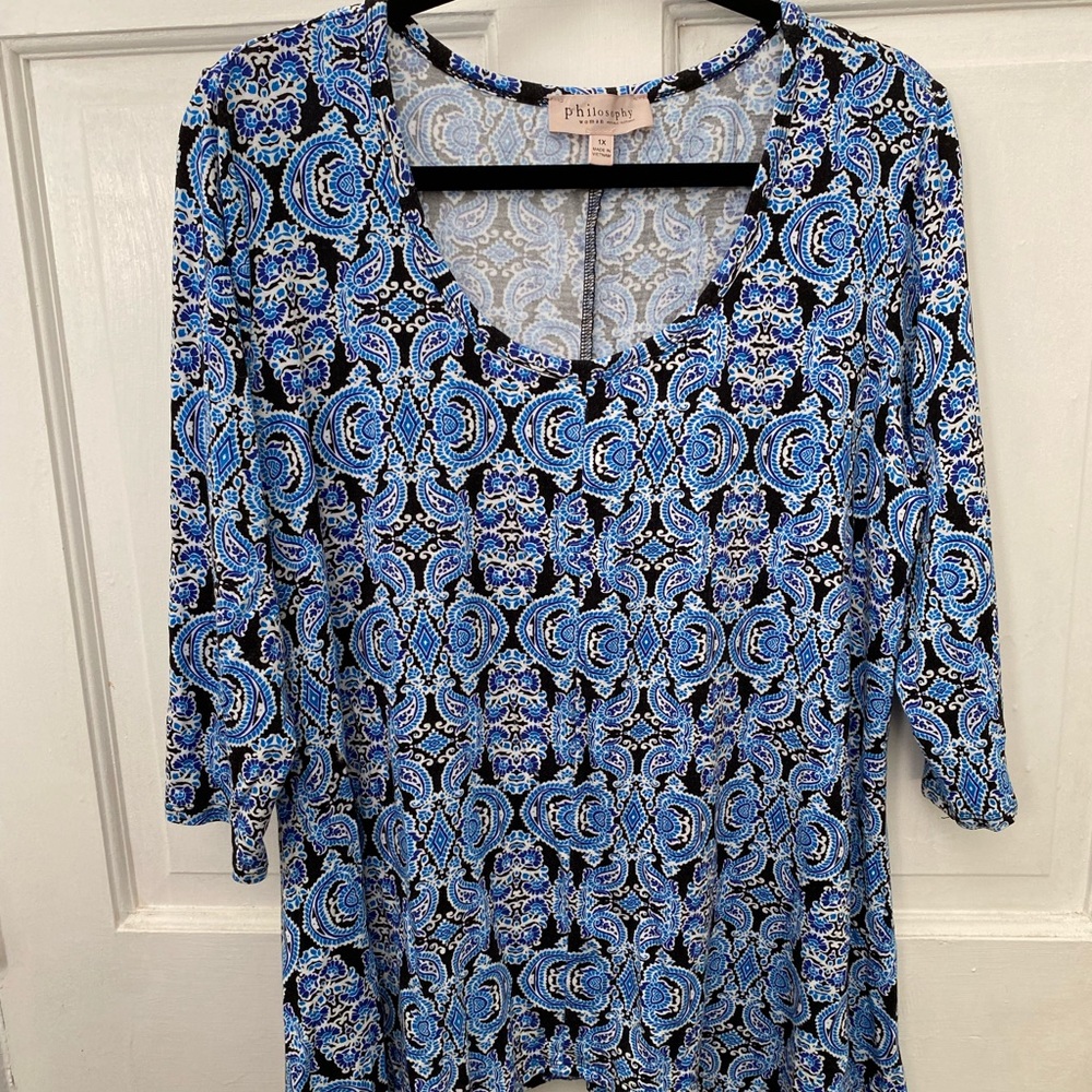 Philosophy Knit Top/Tunic 1X